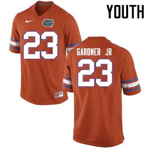 Youth Florida Gators #23 Chauncey Gardner Jr. NCAA Nike Orange Authentic Stitched College Football Jersey YTJ8062LV